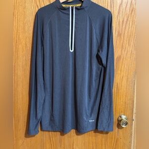 HIND running‎ men’s large quarter zip grey